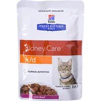 Hills Prescription diet k/f feline beef - food for cats -85G Art1629586