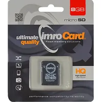 Imro atmiņas karte 8Gb microSDHC cl. 4  adapteris Microsd/8G Adp