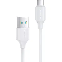 Joyroom cable Usb-A - Micro Usb 480Mb  s 2.4A 0.25M white S-Um018A9 White