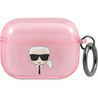 Karl Lagerfeld case for Airpods Pro Klapukhgp pink Glitter Karls Head