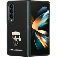 Karl Lagerfeld Pu Saffiano Ikonik Case for Samsung Galaxy Z Fold 4 Black Klhczfd4Ikmsbk