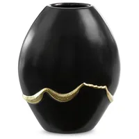 Keramikas vāze 20X11X25 Ebru 2 melnais zelts 388833