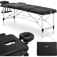 Physa Bordeux Black pārnēsājamais saliekamais masāžas gultas galds līdz 180 kg melns 10040390