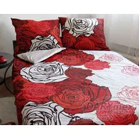 Satīna gultasveļa 160X200 Red Roses Sofia 18023/6 1270624