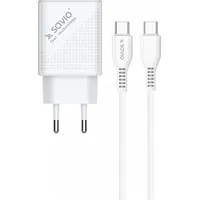 Savio La-05 Usb Type A  C Quick Charge Power Delivery 3.0 cable 1M Indoor