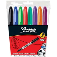 Sharpie S0814660 permanent marker Black, Blue, Green, Purple, Red, Violet, Yellow 8 pcs