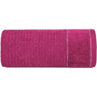 Towel Glory 2 50X90 fuksīna ar velūra apmali un sudraba diegu 500G/M2 frotē audums 382798