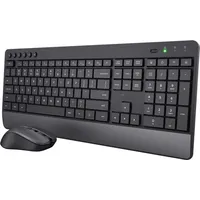 Trust Trezo keyboard Mouse included Rf Wireless Qwerty Us English Black 24529