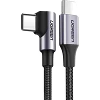 Ugreen angled cable Usb Type C - Power Delivery 60 W 20 V 3 A 1 m black-gray Us255 50123