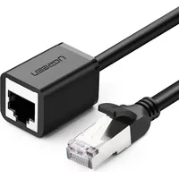Ugreen Lan Ethernet Rj45 F/Utp Cat pagarinātāja kabelis. 6 1000 Mb/S 0,5 M melns 6957303882786
