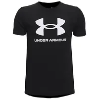 Under Armour Ua Y Sportstyle Logo Ss T-Krekls 1363282 001 / melns S