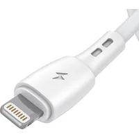Usb to Lightning cable Vipfan Racing X05, 3A, 1M White X05Lt-1M-White