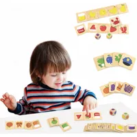 Viga Izglītojošā spēle Koka puzles Šķirot krāsas un formas 38 gab. Montessori 44505
