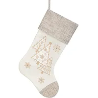 Ziemassvētku rotājums Rayna zeķu apavu smilškrāsas zelta eglīte 1168468