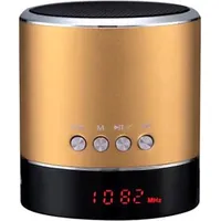 A38S Bluetooth Speaker - with radio and display Gold Głosorg00081