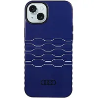 Audi Iml Magsafe Case iPhone 15 Plus  14 6.7 niebieski navy blue hardcase Au-Imlmip15M-A6 D3-Be Au-Imlmip15M-A6/D3-Be