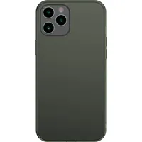 Baseus Stingrs korpuss ar elastīgu rāmi iPhone 12 Pro Max matēta stikla futrālim, tumši zaļš 6953156228740