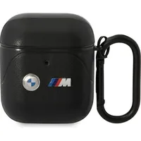 Bmw Bma222Pvtk Airpods 1 2 cover czarny black Leather Curved Line