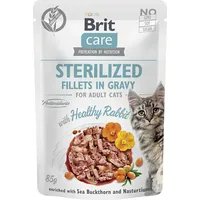 Brit Care Cat Sterilized Rabbit Pouch - wet cat food 85 g Art1113980