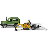 Bruder Professional Series Land Rover Defender with Trailer - Cat and Man 02593