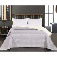 Decoking Dekoratīvs divpusējs gultas pārklājs 170X210 Salise ekri sudrabs 5000127