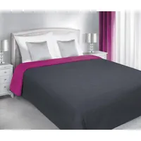 Dekoratīvais gultas pārklājs 170X210 Carla grafīta amarants 1170707