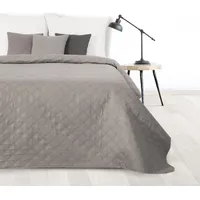 Dekoratīvais gultas pārklājs 220X240 Boni 3, sudrabs, ģeometrisks, rombi 380493