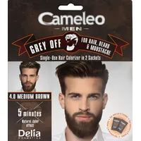 Delia Cameleo Men Krem koloryzujący do włosów, brody i wąsów 4.0 medium brown 15Mlx2 719149