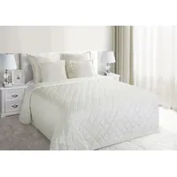 Divpusējs gultas pārklājs 200X220 Rosario, krēmkrāsas, stepēts 1169921