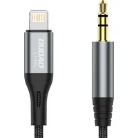 Dudao audio cable Lightning - mini jack 3.5Mm gray L11Pro