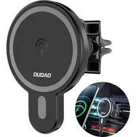 Dudao magnetic car phone holder wireless Qi charger 15 W Magsafe compatible for iPhone black F13
