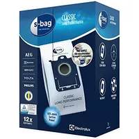 Electrolux Classic Long Performance Vacuum Cleaner Bags E201Sm s-bag Number of bags 12  White