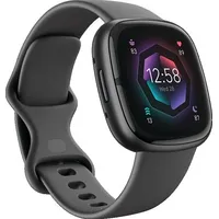 Fitbit Sense 2 Smart watch  Nfc Gps Satellite Amoled Touchscreen Heart rate monitor Activity monitoring 24 7 Waterproof Bluetooth Fb521Bkgb