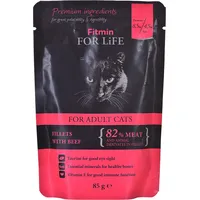 Fitmin For Life Cat Pouch Adult Beef 85G Art1113997