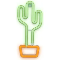 Forever Light Neon Led Cactus orange green Bat  Usb Flneo2 Rtv100211