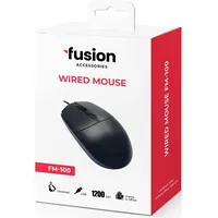 Fusion Fm-100 optiskā pele  1200 dpi melna