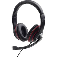 Gembird Mhs-03-Bkrd headphones/headset Wired Head-Band Gaming Black, Red