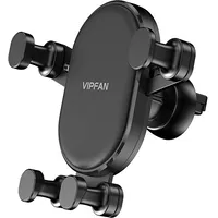 Gravity mount Vipfan H01 for ventilation outlet or dashboard, adjustable Black