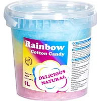 Gsg24 Krāsainā varavīksnes kokvilnas konfekte Rainbow Cotton Candy 1L 1009594