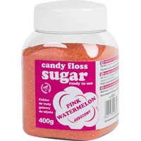 Gsg24 Krāsains cukurs kokvilnas konfektes rozā arbūza garšai 400G Cuk-Roz-Arb-400G