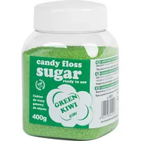 Gsg24 Krāsains kokvilnas konfektes zaļais cukurs ar kivi garšu 400G Cuk-Zie-Kiw-400G