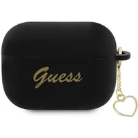 Guess 4G Charms Heart Silicone Case for Airpods Pro 2 Black Guap2Lschsk