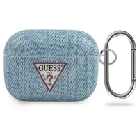 Guess Guacaptpujullb Airpods Pro cover niebieski light blue Jeans Collection