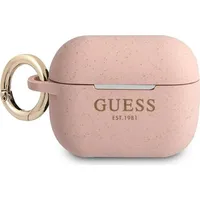 Guess Guapsggep Airpods Pro cover różowy pink Silicone Glitter