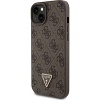 Guess Pu 4G Strass Triangle Metal Logo Case for iPhone 15 Plus Brown Damaged Package 57983119033