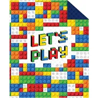 Holandes jauniešu gultas pārklājs 170X210 K 25 Lego klucīši krāsaini abpusēji ļauj spēlēt 1835 dekoratīvi stepētai gultai 2301318