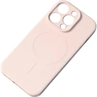 Hurtel Silikona maciņš ar Magsafe priekš iPhone 15 Pro Max Silicone Case krēma 9145576279991