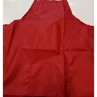 Impregnēts virtuves priekšauts 75X62 ar kabatu, sarkans ūdensizturīgs neilons 1641979