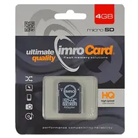 Imro Atmiņas Karte microSDHC / 4Gb cl. 10  Adapteris 5902768015157