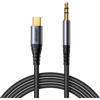 Joyroom stereo audio cable Aux 3.5 mm mini jack - Usb-C for phone 1.2 m black Sy-A07